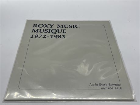 RARE PROMO ROXY MUSIC - MUSIQUE 1972-1983 - EXCELLENT (E)