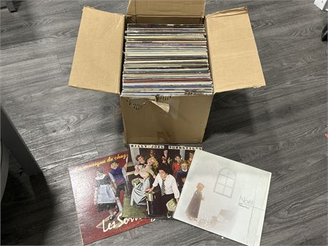 BOX OF MISC. RECORDS - CONDITION VARIES