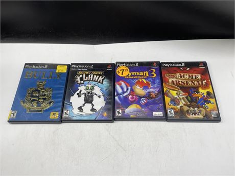 4 PS2 GAMES
