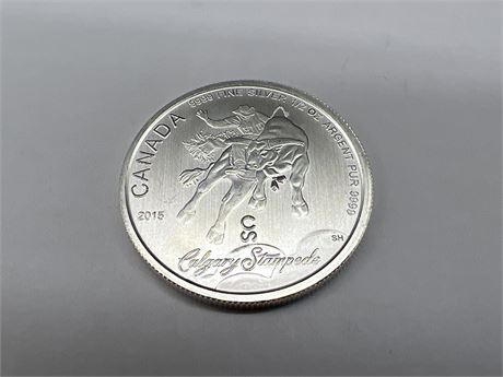 1/2 OZ 999 SILVER $2 CDN CALGARY STAMPEDE COIN