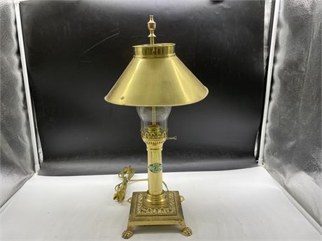ORIENT EXPRESS BRASS TABLE LAMP 20”