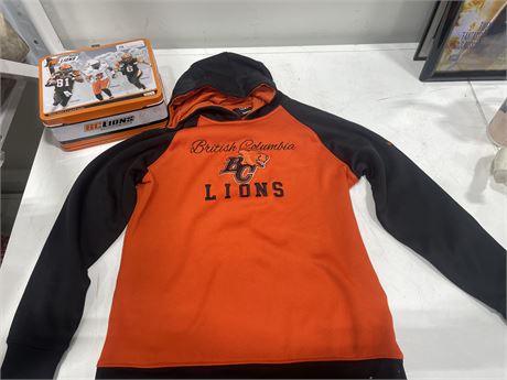 BC LIONS YOUTH HOODIE + LUNCH TIN