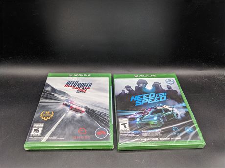 SEALED - NEED FOR SPEED & NEED FOR SPEED RIVALS - XBOX