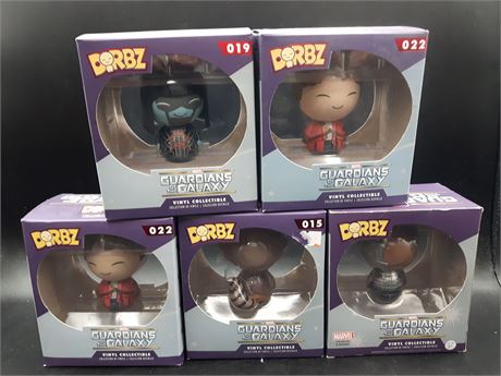 COLLECTION OF GUARDIANS OF THE GALAXY DORBZ FIGURES
