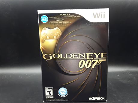 GOLDENEYE - COLLECTORS EDITION WITH GOLD CONTROLLER - MINT - WII