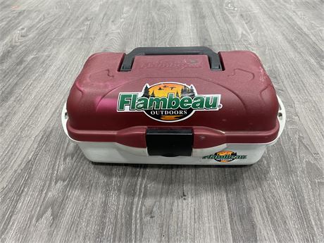 FLAMBEAU TACKLE BOX FILLED WITH TACKLE