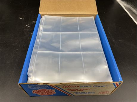 FULL BOX OF CLEAR CARD SHEETS