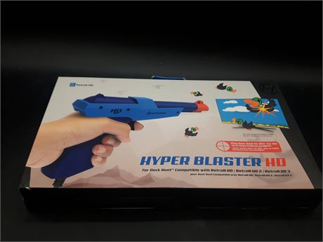 SEALED - HYPER BLASTER NINTENDO GUN (COMPATIBLE WITH RETRON CONSOLES ONLY)