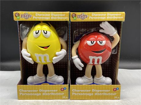 2X M&M CANDY DISPENSERS (NEW)