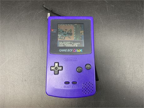 GAMEBOY COLOUR W/GAME (working, missing charger)
