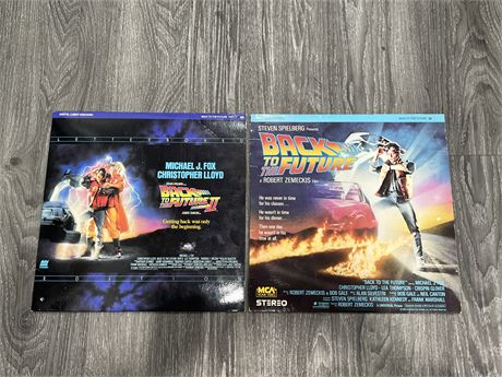 BACK TO THE FUTURE 1 / 2 LASER DISCS - EXCELLENT (E)
