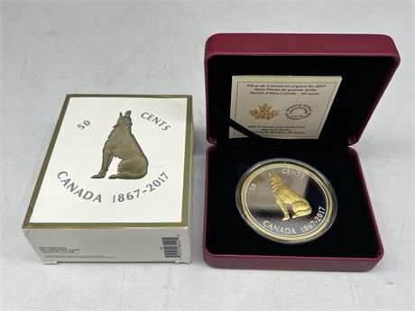 *NO TAX* ROYAL CANADIAN MINT 5 OUNCE FINE SILVER COIN