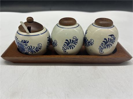 MCM MADE IN HOLLAND CONDIMENT SET