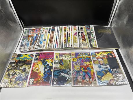 40+ MISC MARVEL COMICS INCL: X-FORCE, SPIDER-MAN, THE PUNISHER, ETC