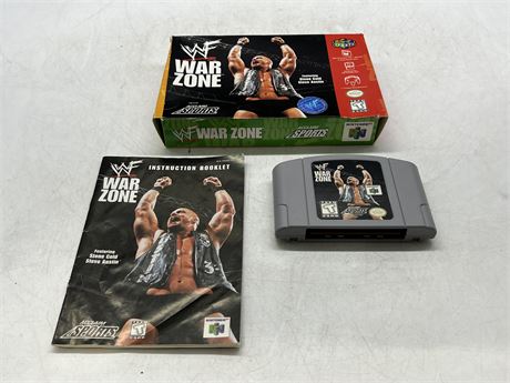 WF WAR ZONE - N64 w/BOX & MANUAL