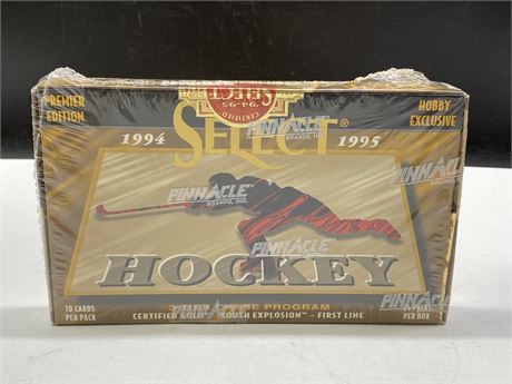 SEALED 1994-95 PINNACLE SELECT HOCKEY HOBBY BOX (24 PACKS)