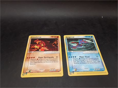 TWO POKEMON CARDS - VERY GOOD CONDITION
