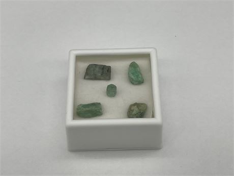 GENUINE COLOMBIAN EMERALD CRYSTAL SPECIMENS 9.30CT