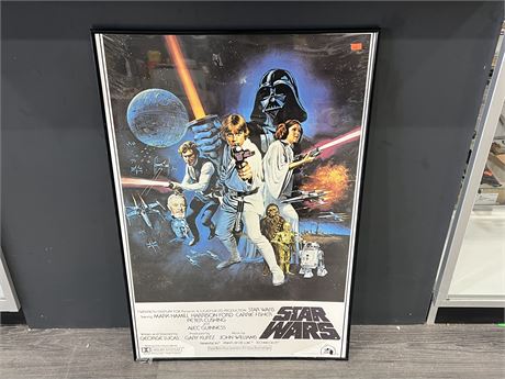 AUTHENTIC 1977 STAR WARS MOVIE POSTER 24”x36”
