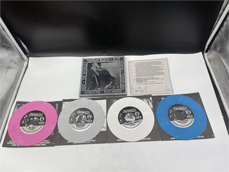 EIGHT SONGS FOR GREG SAGE - 7” VINYL BOX SET ALL DIFFERENT COLOURS - (E)