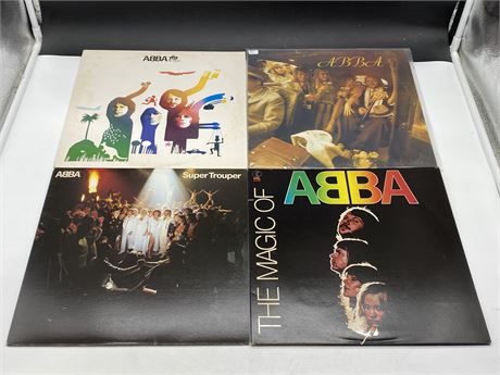 4 ABBA RECORDS - VG+