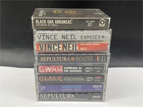 8 ASSORTED CASSETTES