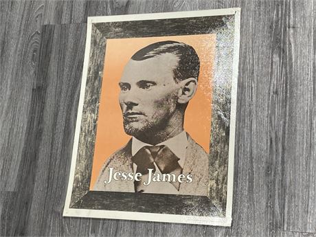 1973 POSTER OF JESSE JAMES PERFECTION FORM COMPANY (17.5”x22.5”)
