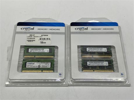 2 NEW 8GB RAM MEMORY MODULES FOR MAC’S