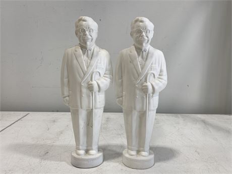2 COL. HARLAND SANDERS BLOW MOLDS (13” TALL)