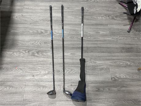 3 RIGHT HANDED GOLF CLUBS