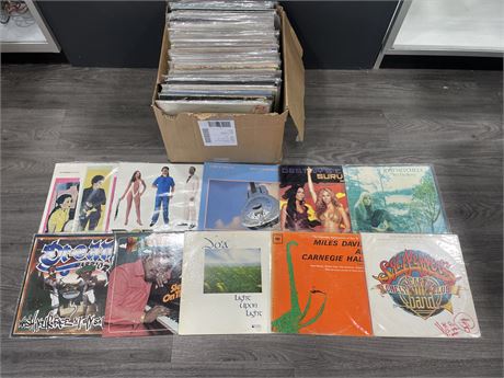BOX OF RECORDS CONDITION VARIES