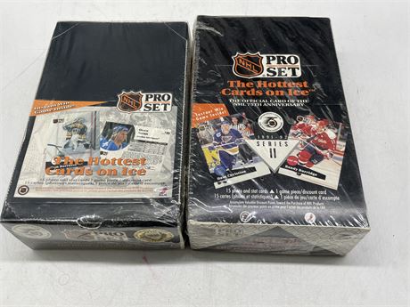 2 SEALED 1991-92 NHL PRO SET SERIES II THE HOTTEST CARDS ON ICE