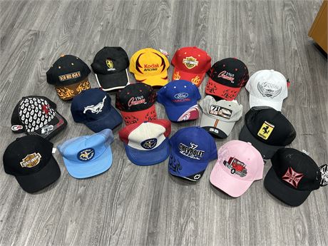 LOT OF MISC HATS - SOME WITH TAGS