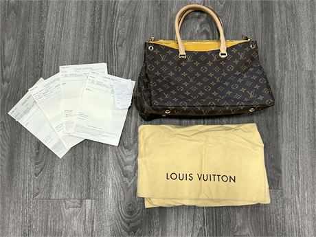 LOUIS VUITTON BAG W/RECEIPTS - UNAWARE WHICH RECEIPT GOES WITH BAG