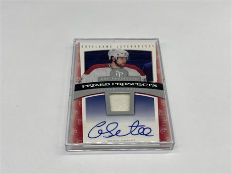 06-07 UD HOT PROSPECTS G.LATENDRESSE ROOKIE AUTO JERSEY #472/599