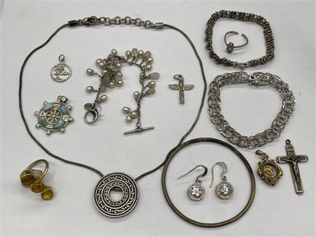 925 STERLING / OTHER ESTATE JEWELRY MIX