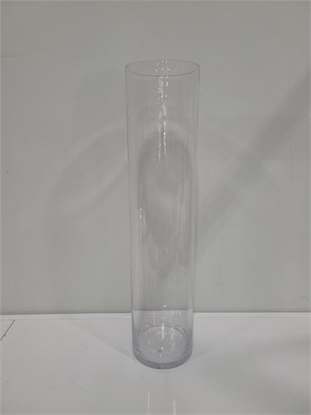 24" CLEAR GLASS VASE