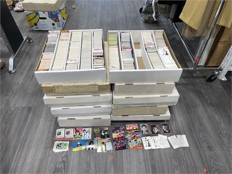 10 FLATS OF ASSORTED COLLECTORS CARDS