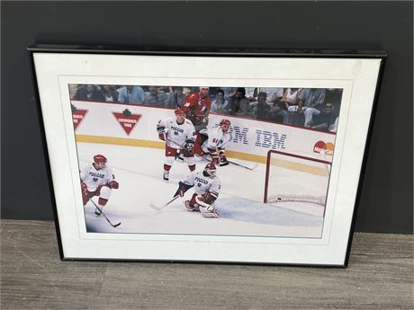 FRAMED WORLD CUP 96’ HOCKEY PICTURE (25”x19”)