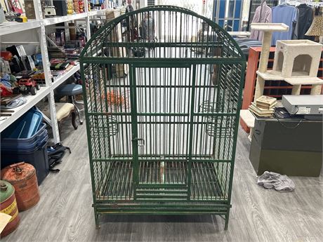 LARGE STEELCAST BIRD CAGE- 5 FT X 4 FT X 3 FT