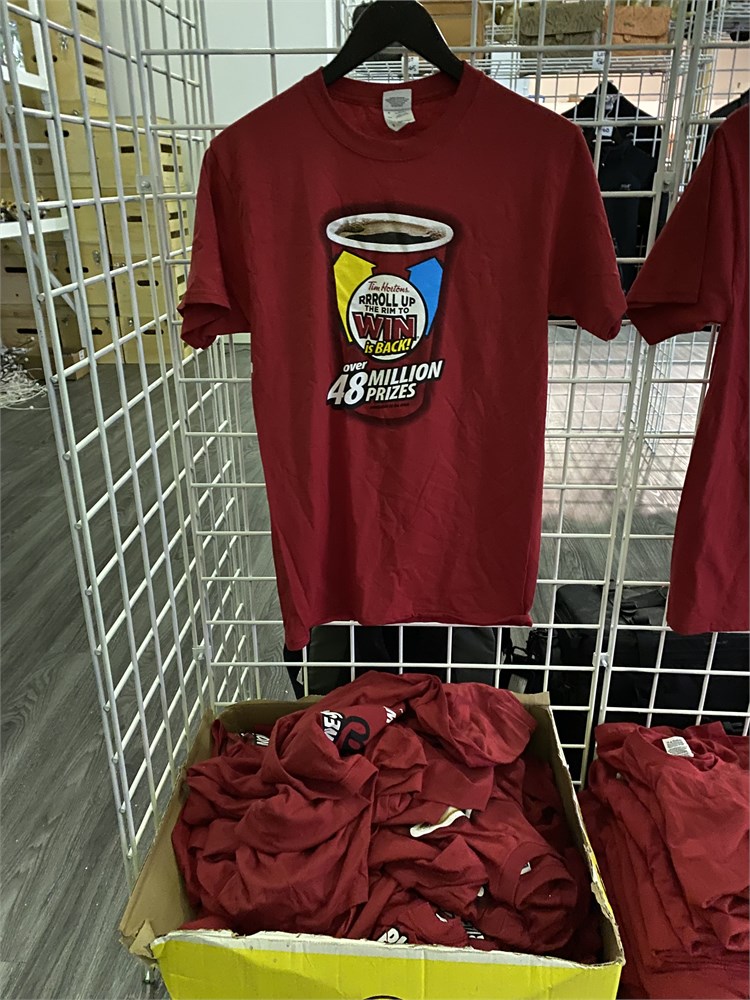 Urban Auctions - LARGE LOT OF TIM HORTONS TEE SHIRTS - MISC SIZES