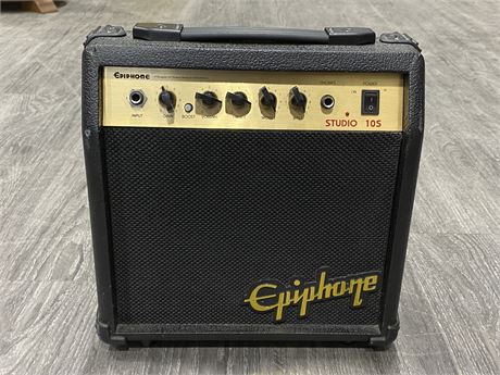 VINTAGE EPIPHONE GUITAR AMP (11”X11.5”)