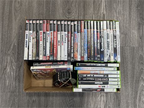 LOT OF PS2, OG XBOX & XBOX360 GAMES