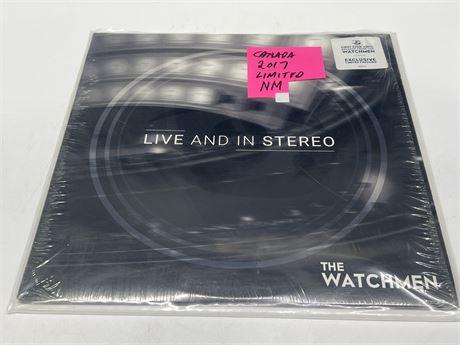 2017 THE WATCHMEN - LIVE & IN STEREO LIMITED EDITION CDN PRESS - NEAR MINT (NM)
