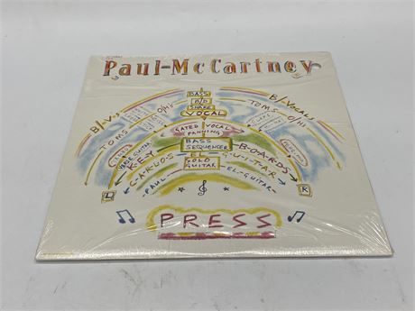 SEALED NEW OLD STOCK - PAUL MCCARTNEY - PRESS 12” SINGLE