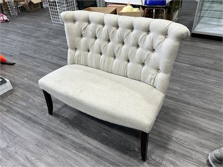 CUSHIONED LOVE SEAT (49” wide)