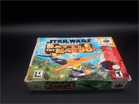 STAR WARS BATTLE FOR NABOO - VERY GOOD CONDITION - N64