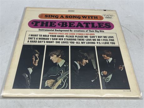 THE BEATLES - SING A SONG WITH THE BEATLES (SKAO6114) - VG+