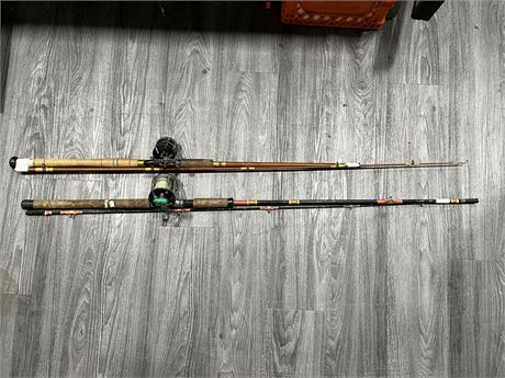 2 FISHING RODS WITH 2 PENN REELS