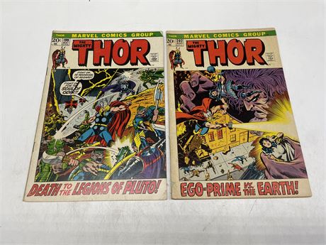 THE MIGHTY THOR #199 & #202